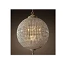 European crystal hanging modern glass round shape pendant lamp for hotel lights customized