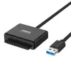 Plastic sata to usb 3.0 converter 22 pin hard drive sata cable adapter