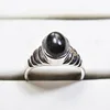 Black Start 925 Sterling Silver Gemstone Rings