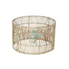 Rattan table lampshade with iron frame from Vietnam
