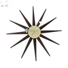 Modern European style wood crafts start shaped decorative wall clock
