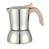 New Design Stainless Steel Espresso Stovetop Coffee Maker,Mirror Surface Moka Pot
