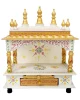 Wooden Temple Handpainted Mandir With Drawer Most Selling Traditional Indian Wooden Mandir For Home/Office And Gifting Purpose