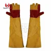 Men Full Long Sleeve Professional Safety Equipment Pure Leather Welding Gloves