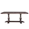 Vintage Industrial style Dining Table French County Solid Wood Farm Dining Table Jodhpur Style Wooden Trestle Dining Table