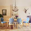 Set Dining Table France Style 6 Chairs With Distressed Painted