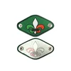 China Factory Direct Sale Price Embroidered Scouts Neckerchief Slides