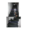nero black marble stairs steps risers Jet Black marble modern design home office decor natural marble stairs