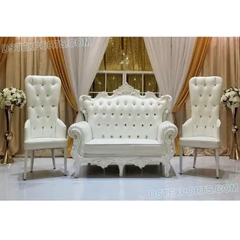 White Western Theme Wedding Furniture Modern Reception Stage White