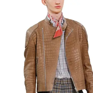 leather jacket crocodile men