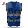 Large Hi Vis Mesh Safety Reflective Vest With pockets And Zipper | Mesh High Visibility Clothing For Men And Women