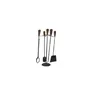 Wrought Iron Black Colour Handmade Fire Tools Set Manufacturer, Wholesale