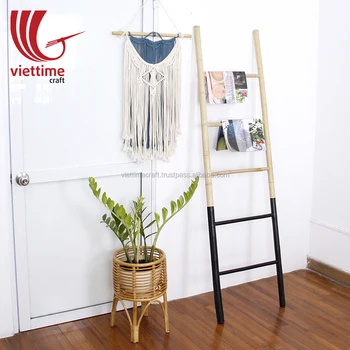 Vietnamese Single Bamboo Bathroom Ladder Decorative Towel Rack Home Wholesale Buy Bamboo Ladder Ladder Decor Bathroom Ladder Towel Rack Product On Alibaba Com