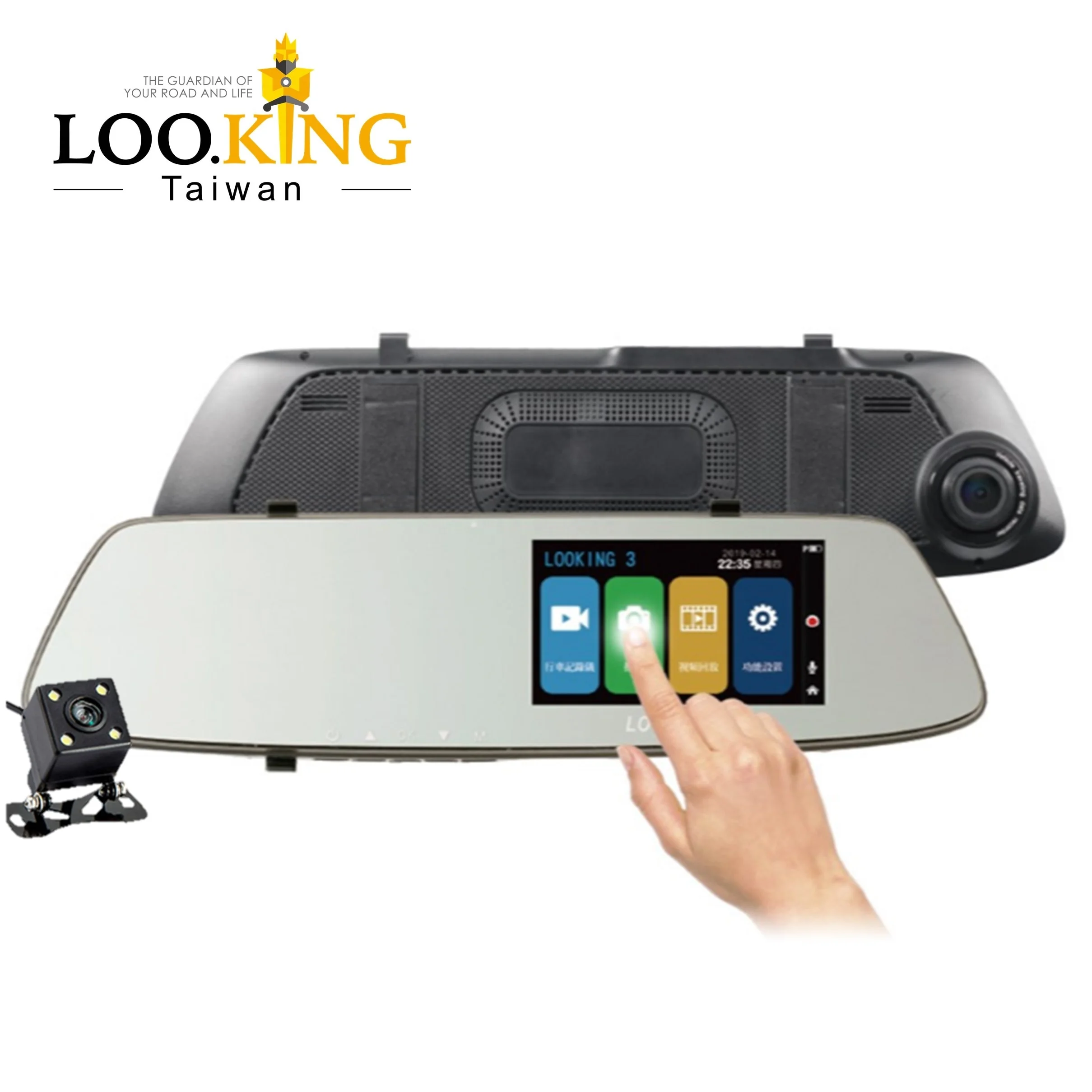 Taiwan Rearview Mirror Dvr 2ch Right Side Display Dash Cam Car Camera Dual Rear View Product On Alibaba Com