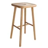 Vietnam commercial furniture factory custom modern wooden bar stool