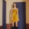 Hot Sale Collection Summer Clothes Fashion Dress Up 2019 Women Yellow Spaghetti Satin Slip Dresses