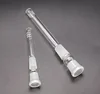 Glass downstem tube diffuser 14mm to 14mm and 18mm to 18mm Male Female Joint glass down stem for glass hookah water pipes