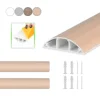 Cable Protector Floor & Wall Type , Rigid, Durable. Wire Raceway, Cord Concealer, Self Adhesive Cable Management Kit