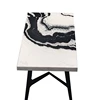 Solid surface square table white square marble top dining table table tops wholesale furniture