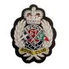 Royal Club Classical badge/Silver Embroidered bullion wire patch/crest