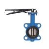 COVNA DN100 PN16 4 inch NBR Rubber Seat Wafer Type Cast Iron Handle Butterfly Valve