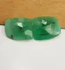 Size 25x23mm,2 Pcs Matched Pair,Natural Zambian Emerald Rose Cut Loose Gemstone Rich Green Emerald Fancy Shape Stone