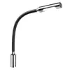 CALIFFA WALL - 10-30Vdc - IP40 - Stainless steel AISI316 & leather - Daylight & Red - Made In Italy - READING TOUCH WALL LIGHT
