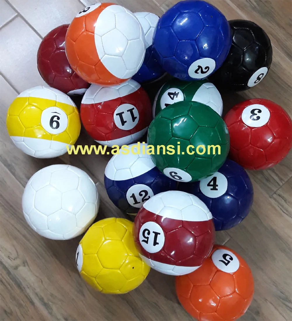 pool soccer balls