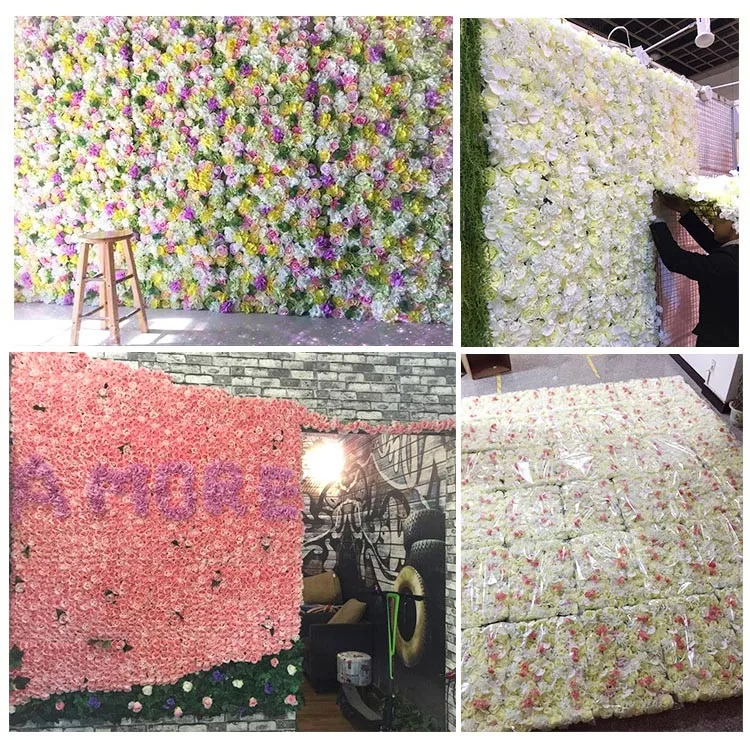 Giga Customized 8*8ft Green Roll Up Flower Wall Stand High Quality