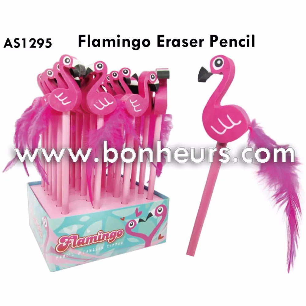 Baru Mainan Baru Burung Flamingo Penghapus Pensil Set Buy