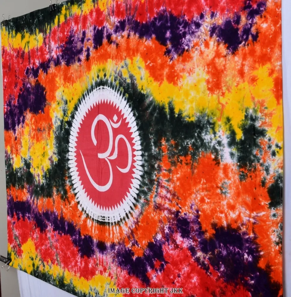 Indian tapijt met de hand geverfd katoen veelkleurige om gedrukte ... Kleuren slaapkamer muur