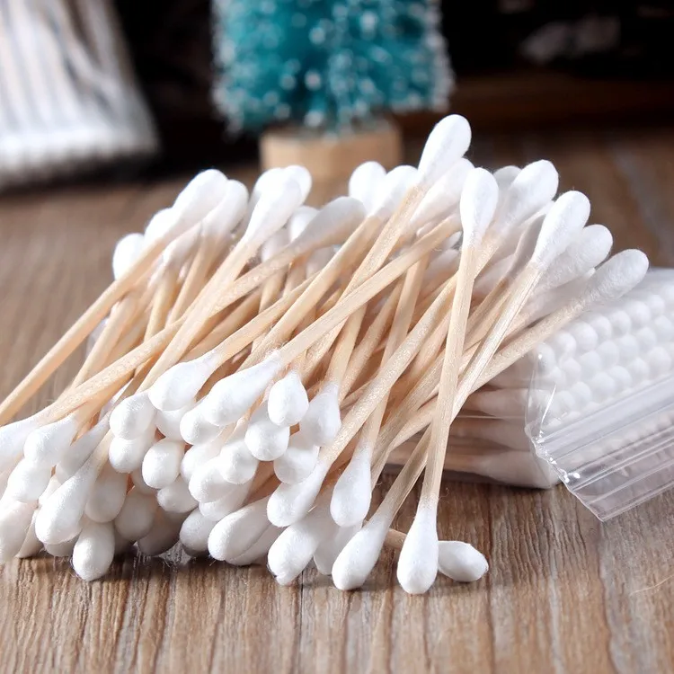 Swab Applicator Handle Cotton Swabs EXTRA LONG Wood 500 Pieces 6