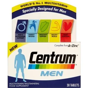 Multivitaminas Y Minerales Para Hombre Centrum Advance-30 ...