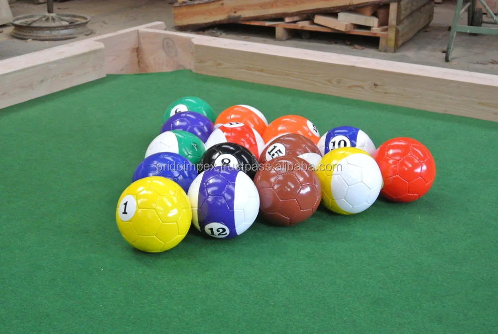 pool soccer balls