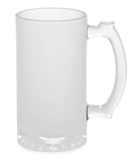 Download Sublimation Blank 16oz Glass Frosted Mug Large Beer Mug ...