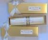 custom made empty scroll invitation boxes for wedding stationers