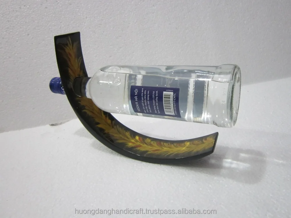 Traditional Lacquer Bottle Holder For Luxury Wine Whisky,Vodka,Brandy