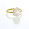 Pear Shape New Design Ultimate Looking Gorgeous Rainbow Moonstone Rings