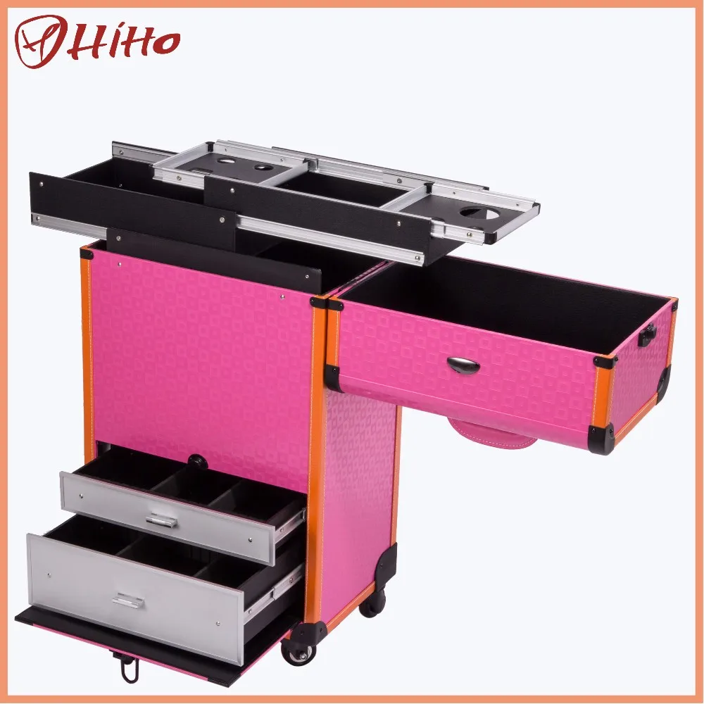 makeup trolley bag with lights