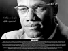 Malcolm X Poster Truth is On Side of the Oppressed Quote (18x24) - African American