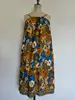 Beautiful printed Bold floral print dress summer dress casual cotton 70s summer sun dress