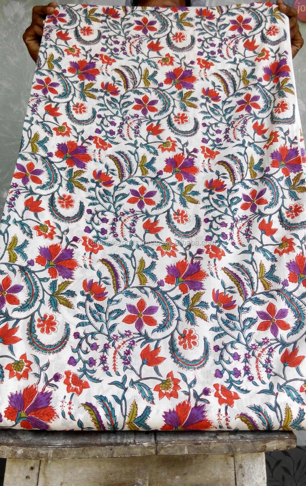 Hand Block Printed Cotton Fabric From Jaipur Sanganer Buy Jaipur