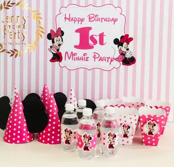 Wholesale Party Supplies Kids Theme 1st Birthday Minnie Mouse
