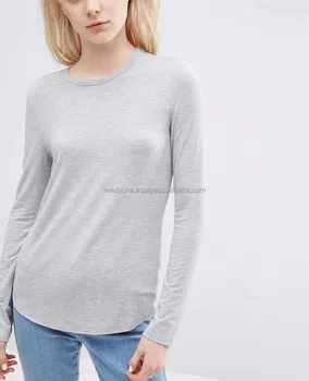 Cheap Wholesale 95% Cotton 5% Spandex Womens Longline Long ...