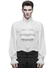 Devil Fashion Mens Shirt Top White Gothic Steampunk Victorian Regency Aristocrat
