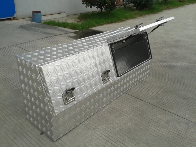 High Side Opening Aluminum Ute Tool Boxes With Double Lid Buy Tool