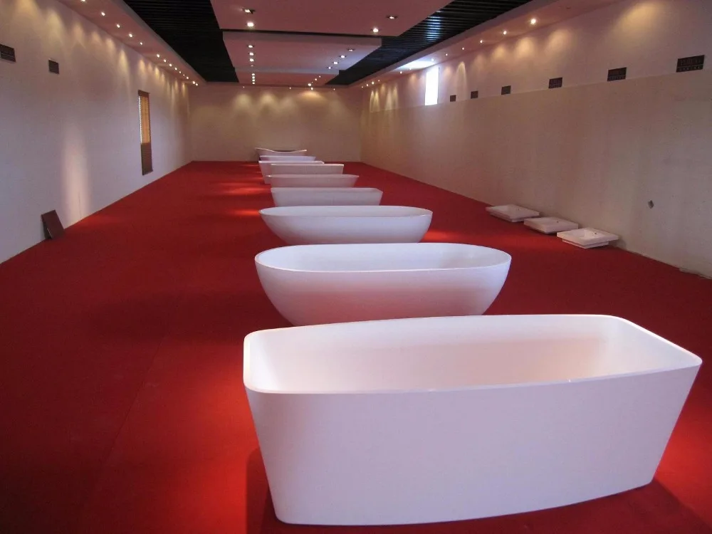 Modern Solid Surface bath tub, Stone Freestanding resin bathtub