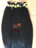 Sale for virgin Bulk in Hair Extensions beautiful hair Straight black natural hair single donors double drawn 300g/piece 40"