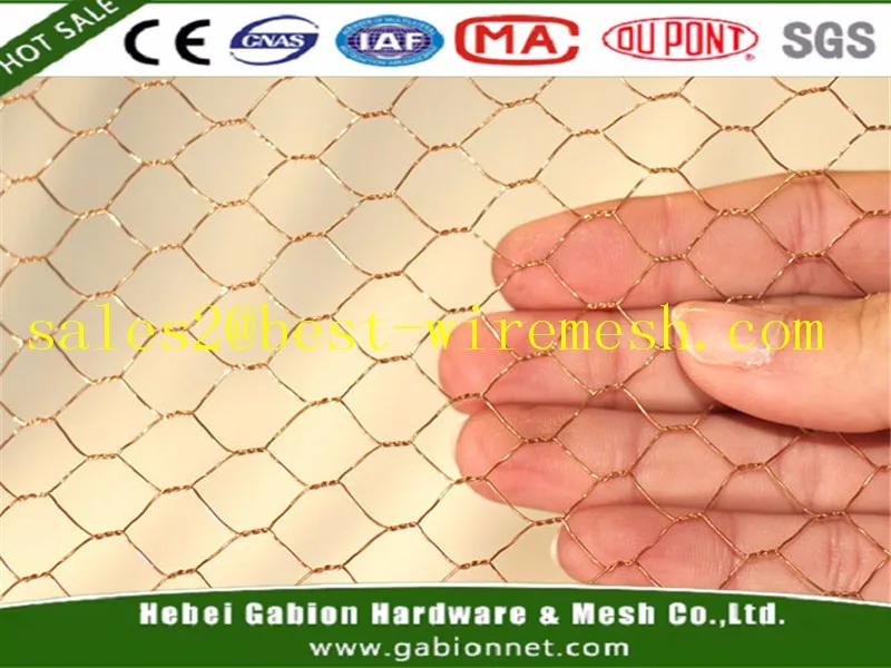 Hexagonal Copper Chicken Wire Mesh Netting/ Copper Chicken Wire Buy