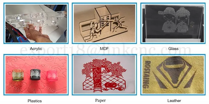 Wood Laser Cutter with CE certificate / co2 laser engraving machine price / laser cutting machinery